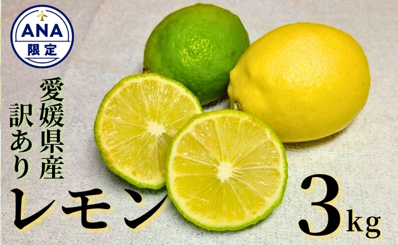 レモン 3kg ご家庭用 バラ詰め ユーレカ 愛媛 【10月から順次発送予定】 数量限定 檸檬 柑橘 フルーツ ビタミン 国産 伊予市｜B459