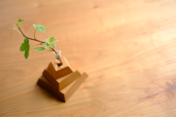 一輪挿し 木製 インテリア 組み合わせ自由 家具屋アカトシロ ニッポンノシキ(R)｜B46