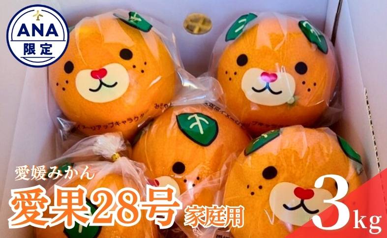 愛果28号 3㎏ みきゃんいっぱいボックス ご家庭用 サイズミックス バラ詰め 紅まどんなと同一品種 みかん 柑橘 愛媛 【12月から順次発送予定】 先行予約 数量限定 人気 伊予侍ファーム 伊予市｜B460