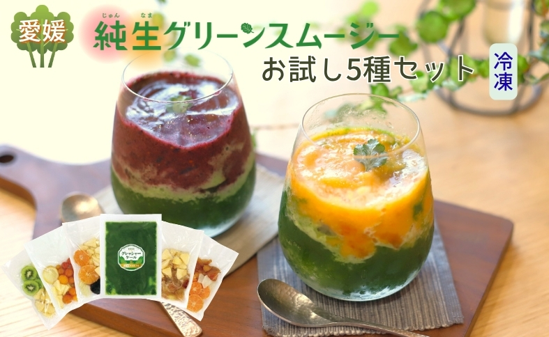 スムージー お試し ケール 果物・野菜5種 ブルーベリー バナナ キウイフルーツ リンゴ 温州みかん ビーツ ミニトマト 冷凍 遠藤青汁 endou元気BAR 伊予市 愛媛 | B471