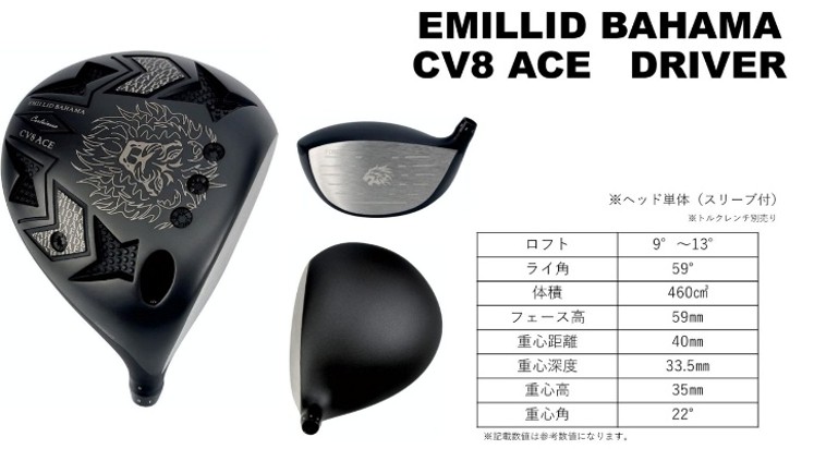 ゴルフ ゴルフクラブ エミリッドバハマCV8-ACE フジクラ ベンタス エミリッドバハマグリップ オーダーメイド アイズファクトリー｜F53