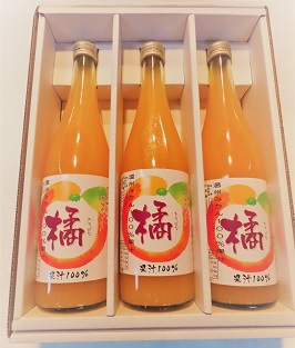 浅井果樹園直送　100％みかんジュース　3本入り