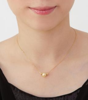 明浜産真珠ペンダント・ファボリ（ゴールド）