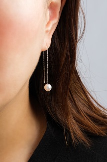 真珠ピアス・カティーナ（イエローゴールド）