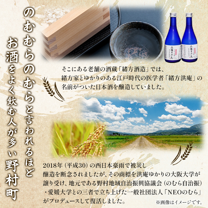 ＜復興支援酒「緒方洪庵（おがたこうあん）」第4弾 飲み比べ 720ml×2本セット＋酒粕500g＞日本酒 地酒 生酒 お酒 やや辛口 酒かす 此の友酒造 愛媛県 西予市
