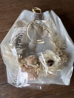 オリジナル ドライフラワーリース（大）