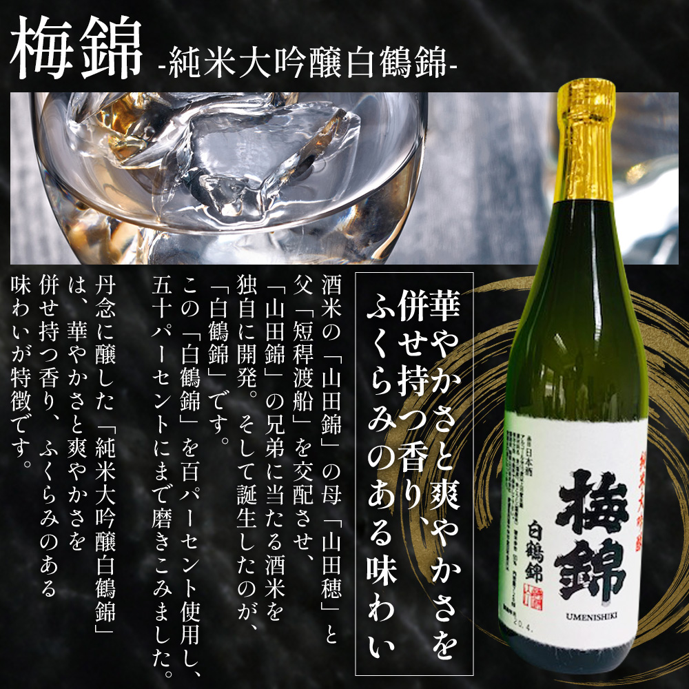 ＜ワイングラスで美味しい日本酒アワード2020 プレミアム大吟醸の部 金賞酒セット＞ お酒 酒 地酒 飲み比べ セット ギフト 贈答 石鎚 純米大吟醸 梅錦 純米大吟醸白鶴錦 山丹正宗 純米大吟醸松山三井 愛媛県 西予市