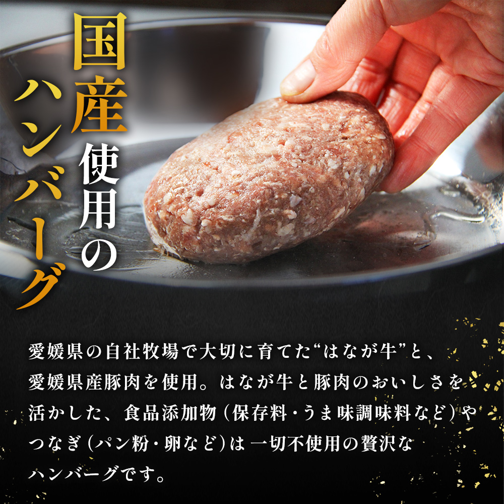 ＜合挽ハンバーグセット 10個（1個150g）＞ セット ハンバーグ はんばーぐ 合挽肉 肉 お肉 牛肉 豚肉 肉加工品 お惣菜 洋食 おかず 弁当 国産 小分け 個包装 簡単調理 特産品 ゆうぼく 愛媛県 西予市