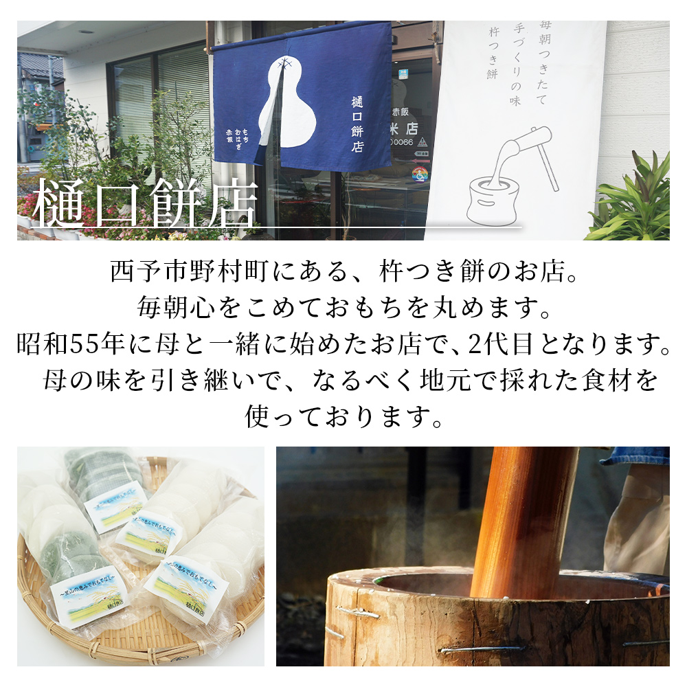 ＜もち屋がつくる美味しいセット＞ 餅 モチ 山菜おこわ お赤飯 赤飯 白餅 よもぎ切り餅 あん餅 よもぎ餡餅 あんこ ぜんざい お汁粉 おしるこ 雑煮 お雑煮 食品 詰め合わせ 愛媛県 西予市