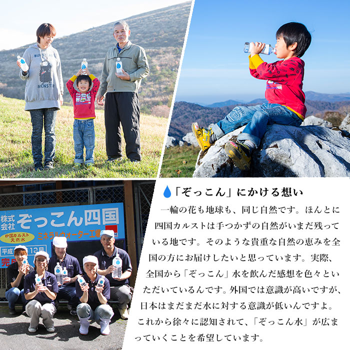 四国カルスト天然水ぞっこん（6L×2本）×6ケース　計12本