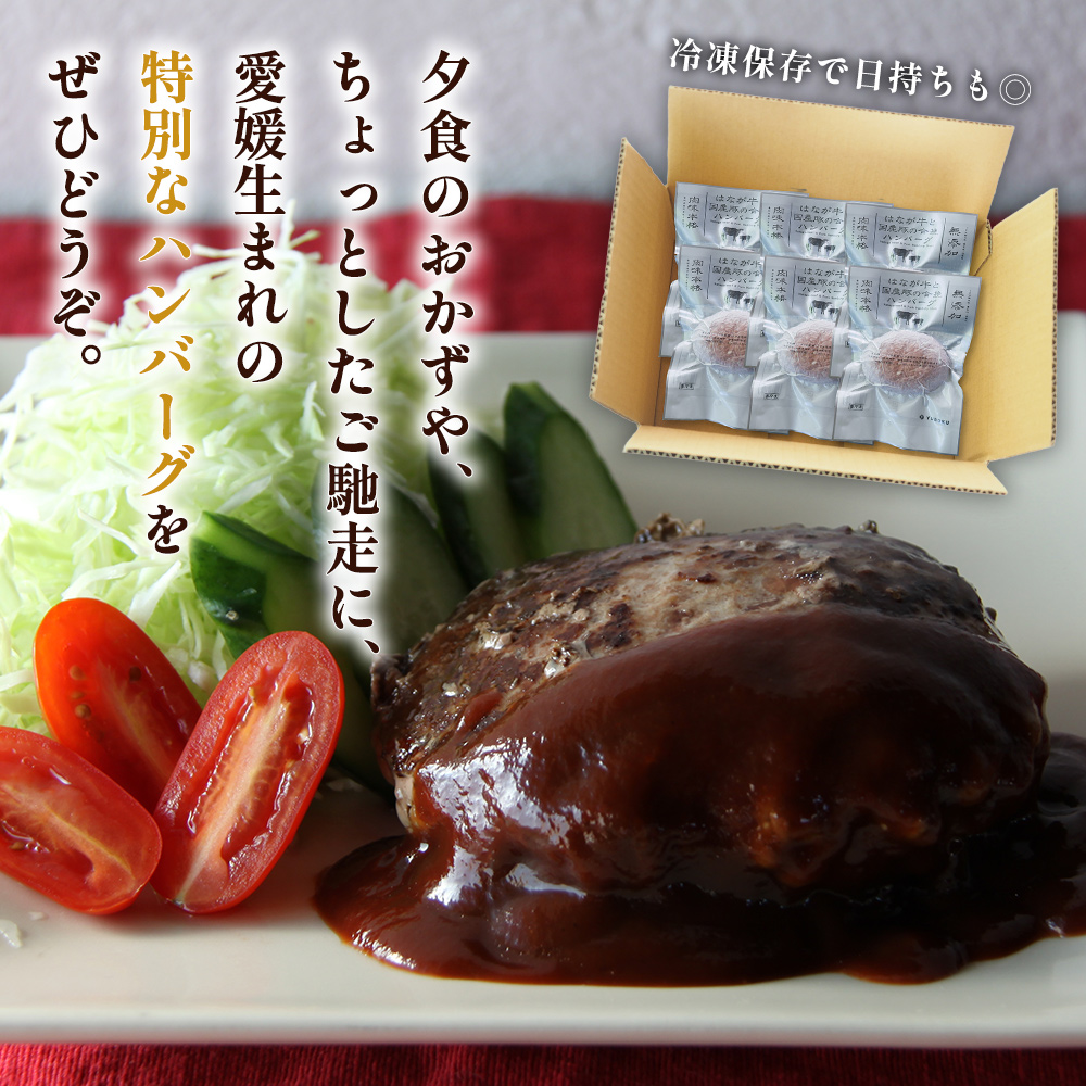 ＜合挽ハンバーグセット 10個（1個150g）＞ セット ハンバーグ はんばーぐ 合挽肉 肉 お肉 牛肉 豚肉 肉加工品 お惣菜 洋食 おかず 弁当 国産 小分け 個包装 簡単調理 特産品 ゆうぼく 愛媛県 西予市