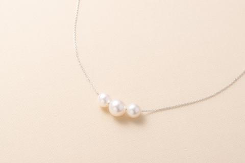 明浜産真珠ペンダント・トロア（ホワイト）