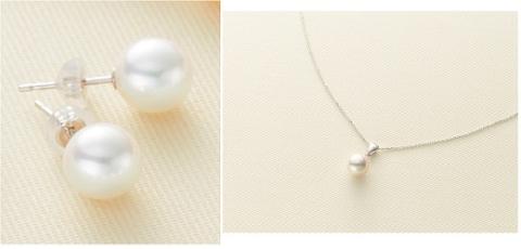 明浜産真珠ジオの恵みセット（ペンダント・ピアス）