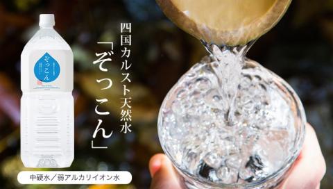 四国カルスト天然水ぞっこん1ケース（2L×6本）