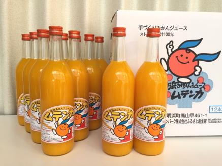 ムテンカ（明浜みかんジュース）12本セット