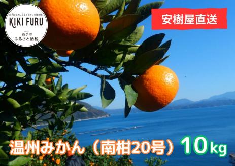 安樹屋　愛媛県明浜産　温州みかん（南柑20号） 10kg（家庭用）