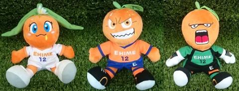 愛媛FCマスコットぬいぐるみ三柑セット