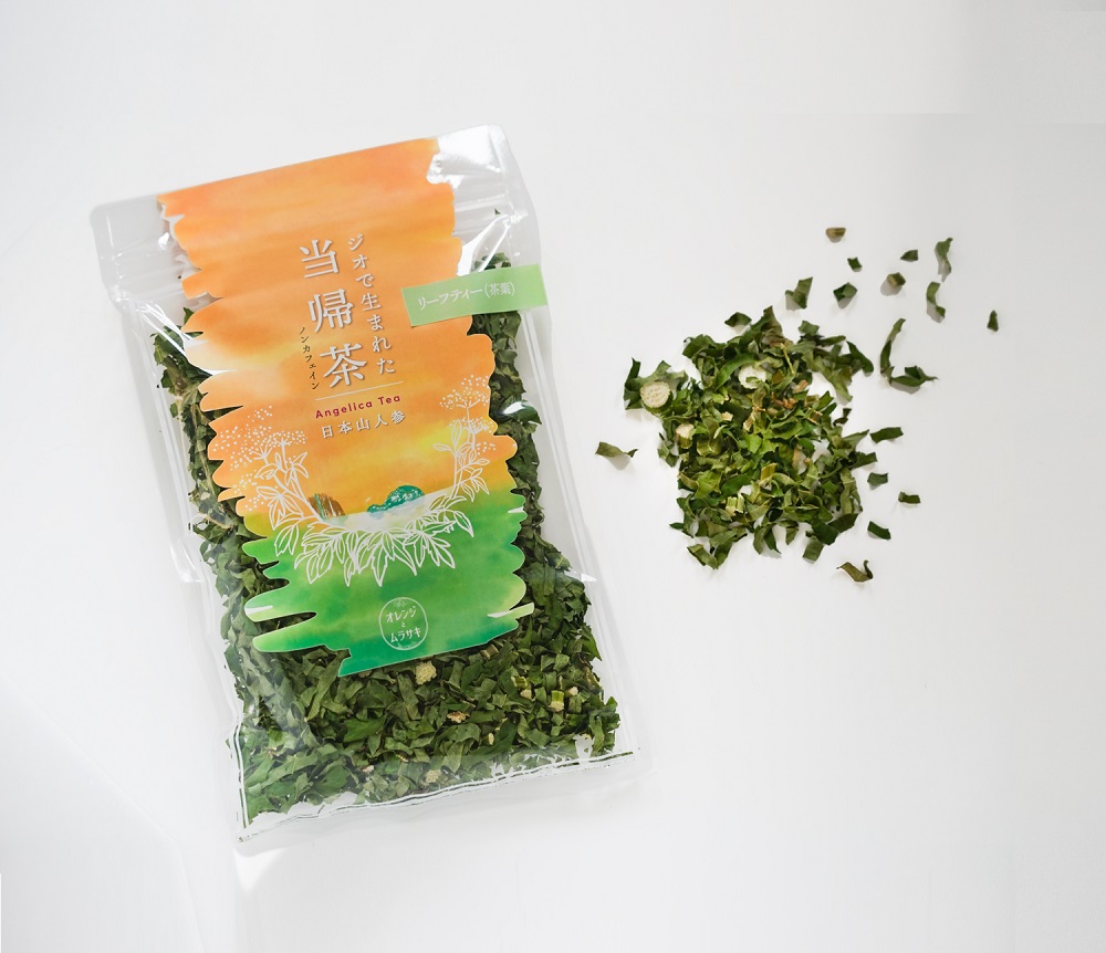 ジオで生まれた当帰茶（茶葉）