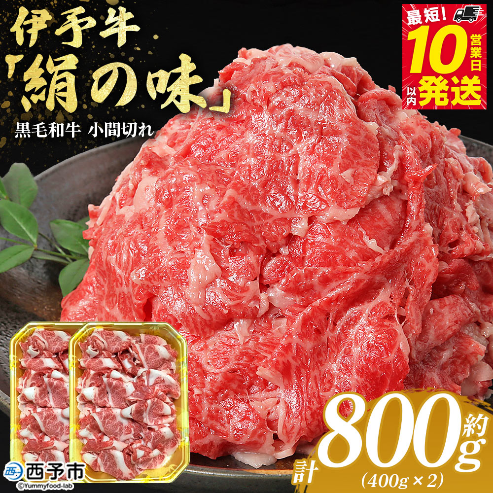 ＜伊予牛「絹の味」黒毛和牛 小間切れ 約800g＞ お肉 牛肉 精肉 国産 和牛 ブランド牛 こま切れ 小分け 全国農業協同組合連合会 愛媛県本部／愛媛県 西予市