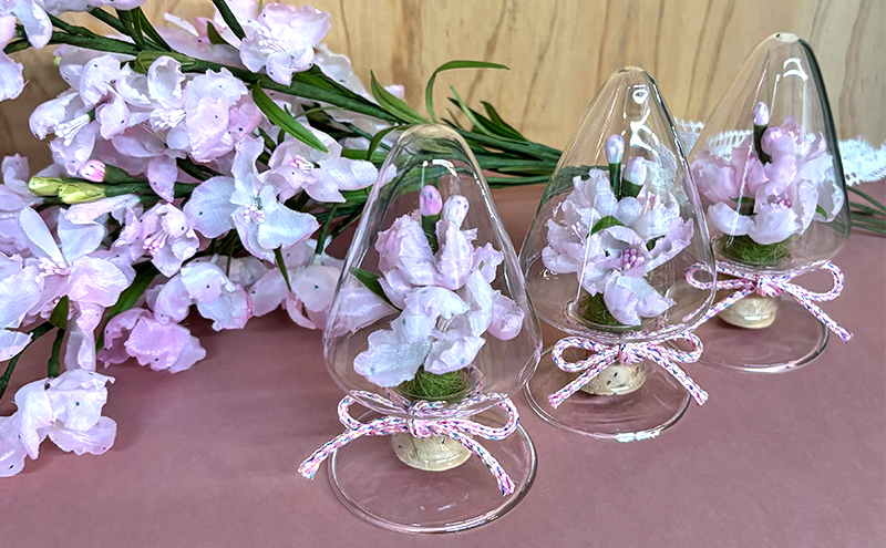 手染めさくらひめ布花ボトル