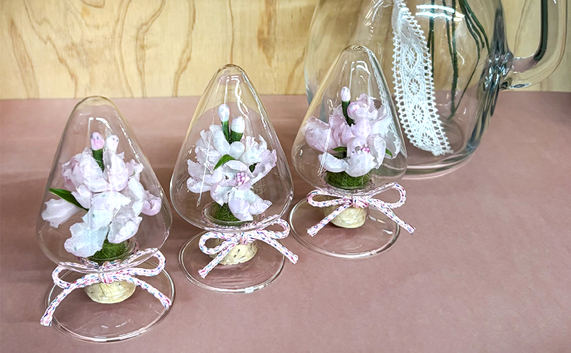 手染めさくらひめ布花ボトル