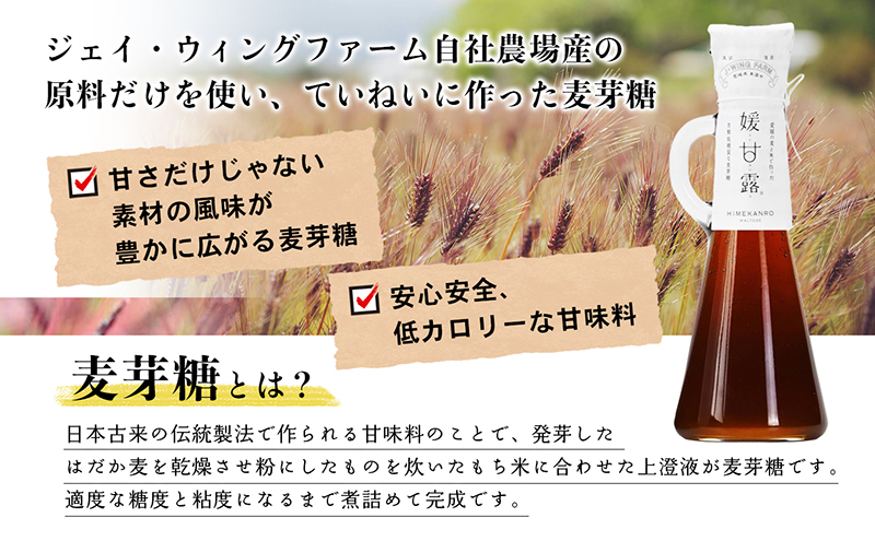 媛甘露（赤米） 加工食品 調味料 麦芽糖 安心 安全 低カロ