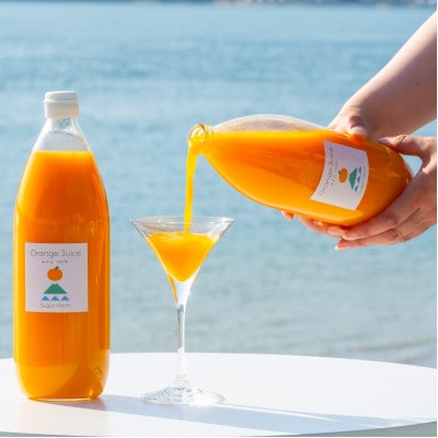 愛媛 シュガーファーム 丸搾り みかんジュース ストレート1000ml×2本