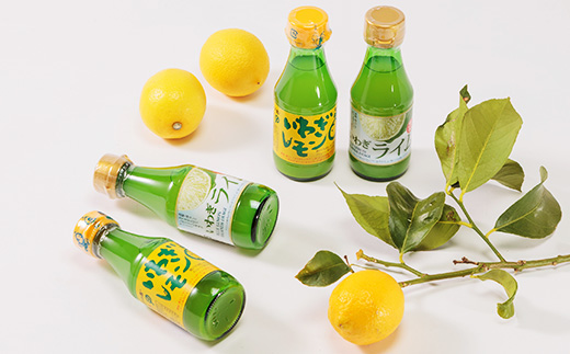 果汁2種(レモン・ライム)セットA　計4本