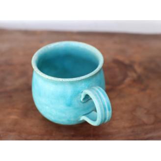 トルコブルーのコーヒーカップ1個 yc-029
