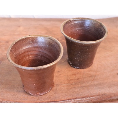 備前焼　焼酎呑(小) 2個セット　s5-019