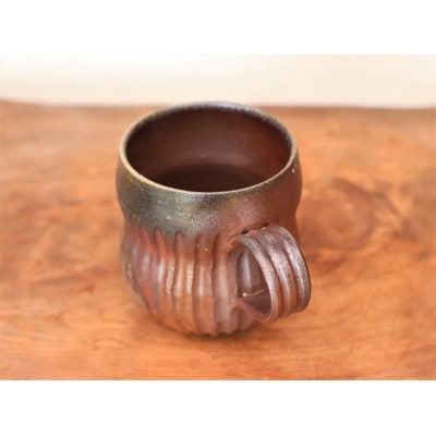 備前焼 コーヒーカップ(鎬)・サンギリ　c11-037