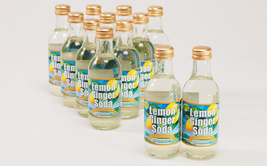レモンジンジャーソーダ 200ml×12本セット(岩城島産レモン使用)
