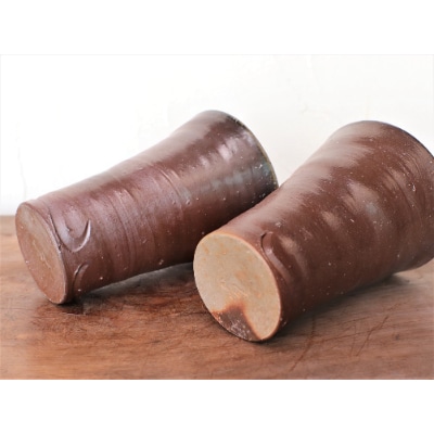 備前焼 ビアマグ2個セット・波(大)　b3-018