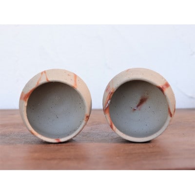 備前焼　ひだすきのぐい呑み 2個セット　st-015