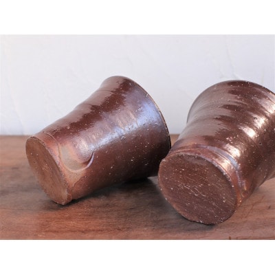 備前焼　焼酎呑(大) 2個セット　s1-034