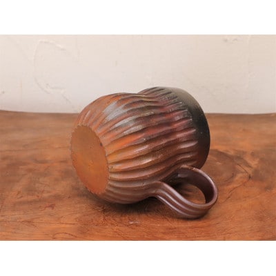 備前焼 コーヒーカップ(鎬)・サンギリ　c11-037