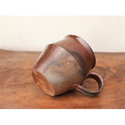 備前焼 コーヒーカップ(野草)・サンギリ　c9-051