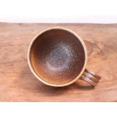 備前焼 コーヒーカップ(丸)・サンギリ　c4-001