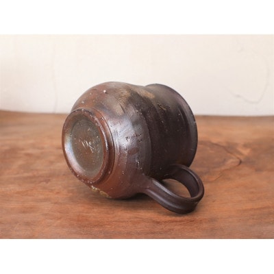 備前焼 コーヒーカップ(中)　ロクロ目・サンギリ　c6-002