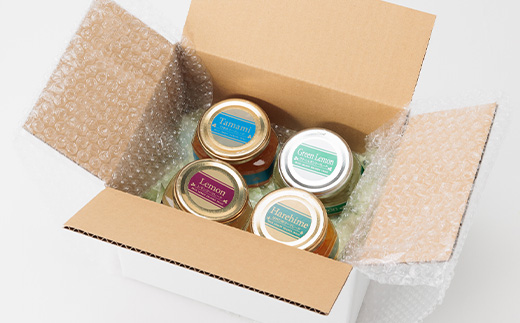 上島町　マーマレード4種セットA(グリーンレモン・イエローレモン・たまみ・はれひめ)　