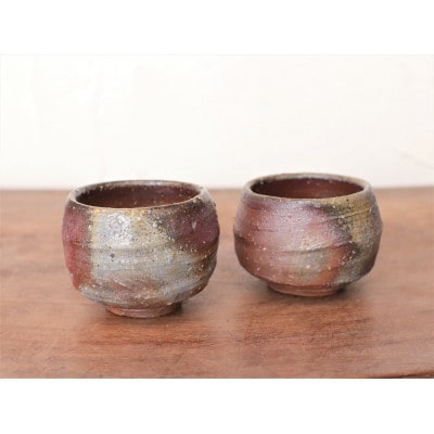 備前焼　ぐい呑み2個セット　st-007