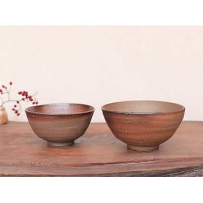 備前焼 飯碗(めおと)　st-013