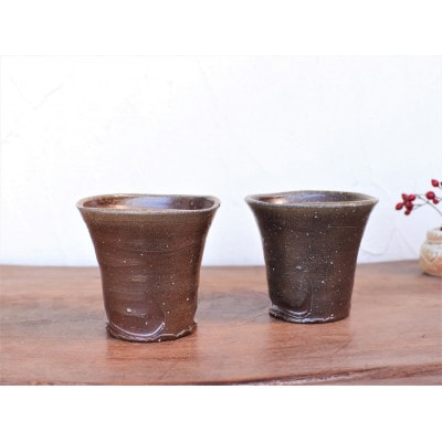 備前焼　焼酎呑(小) 2個セット　s5-019