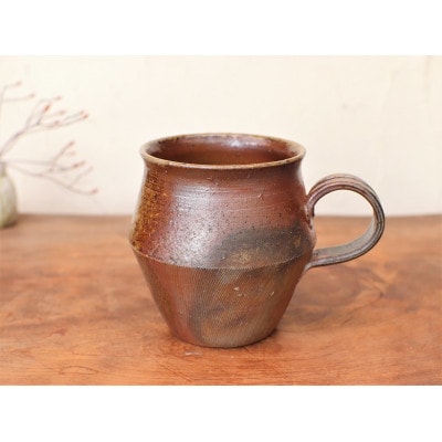 備前焼 コーヒーカップ(野草)・サンギリ　c9-051