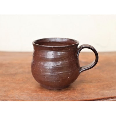 備前焼 コーヒーカップ(中)　ロクロ目　c6-001