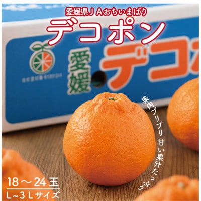 【先行予約】瀬戸内のデコポン 約5kg 3L～L　18玉～24玉　JA選果品　上島・今治産　