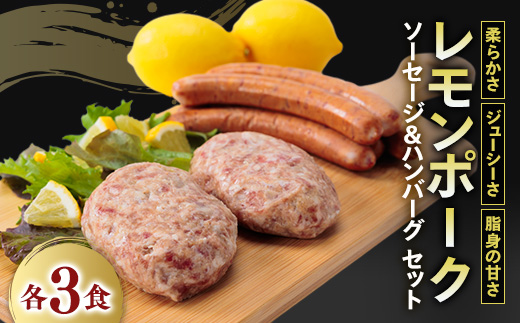 レモンポーク　ソーセージ・ハンバーグセット【配送不可地域：離島】