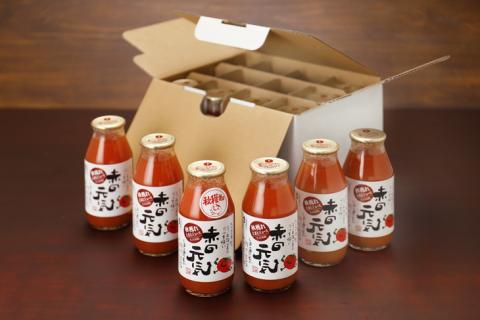 トマト 加工 ジュース「赤の元気（12本セット）※秋穫れ白ラベル」｜朝食 野菜 ドリンク 無添加 健康 ギフト 贈答用 毎日 家庭用　家族 愛媛 久万高原町 ※離島への配送不可