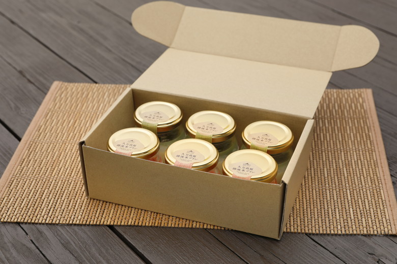 【グルテンフリー】久万高原清流米プリン6個セット（桃太郎トマト・久万茶）｜米 生プリン スイーツ 贈答 デザート 道の駅