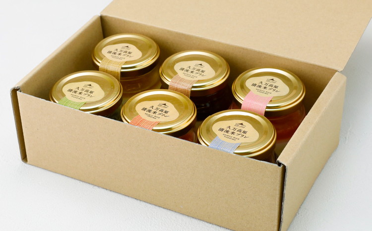 【グルテンフリー】久万高原清流米プリン 6種 バラエティー 6個セット（桃太郎トマト 久万茶 ブルーベリー みたらし いちご チョコ）｜ 米 生プリン スイーツ デザート 道の駅さんさん 贈答 ギフト